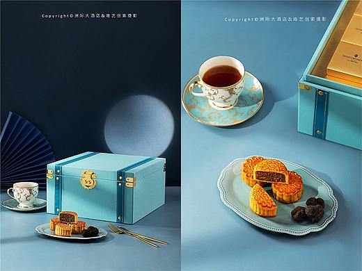 【洲际大酒店】月饼礼盒拍摄，月饼场景图摄影