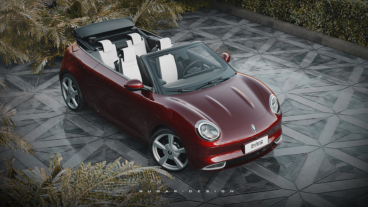 懂女人的女士一手车！欧拉好猫敞篷车新车预览！（图ZMjgxMjEyMTAw） - 交通工具 - 站酷设计师sugarchow原创素材 - 站酷ZCOOL