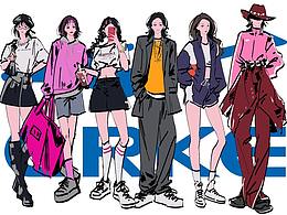 鸿星尔克穿搭立绘