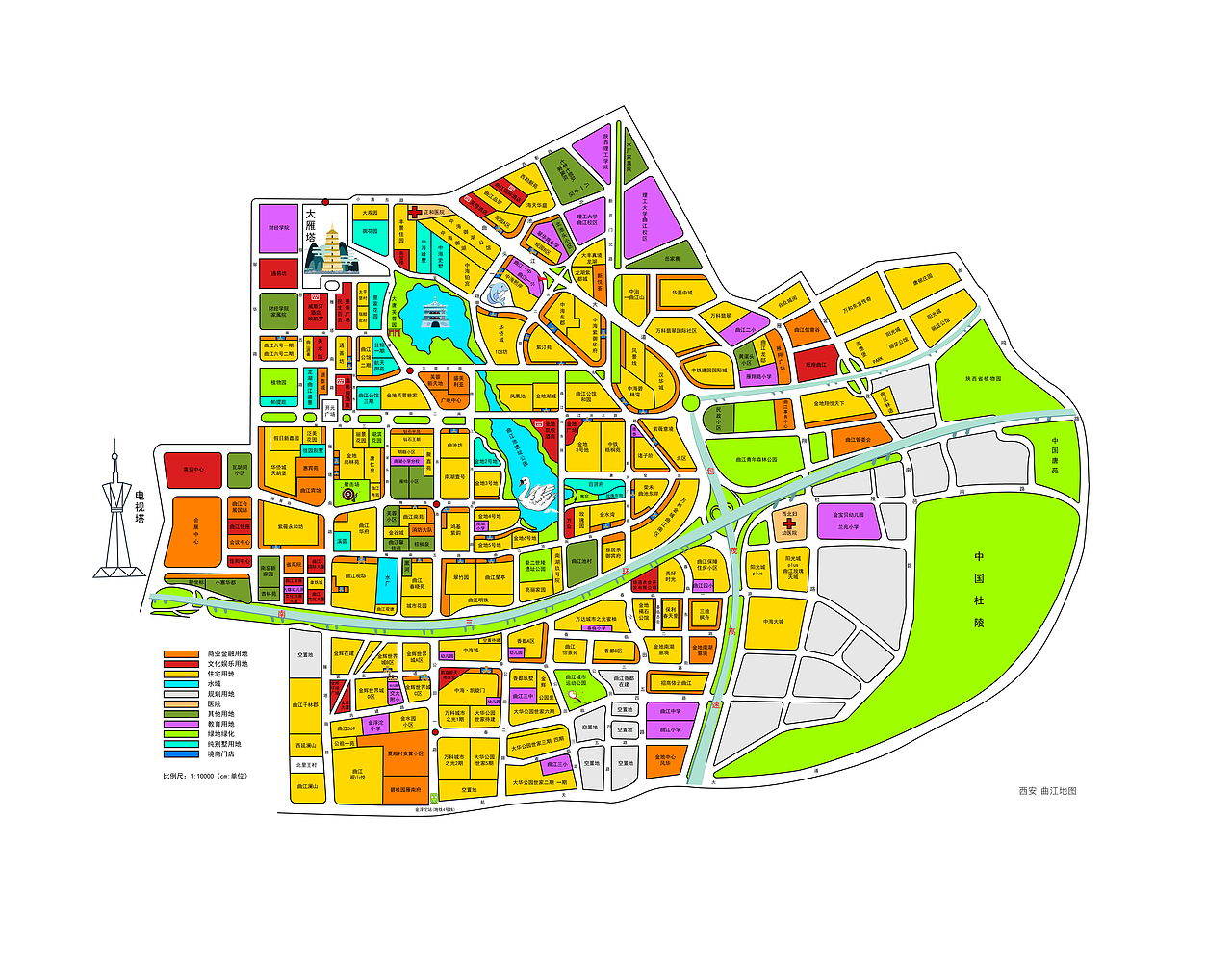 曲江地图（图ZMTQzNjkyNTQ4） - 其他平面 - 站酷设计师舍与施原创素材 - 站酷ZCOOL