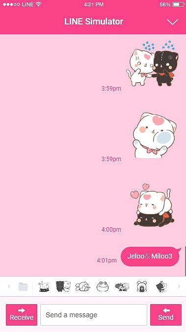 LINE贴图。
LINE商店搜“杰洛和咪洛3”