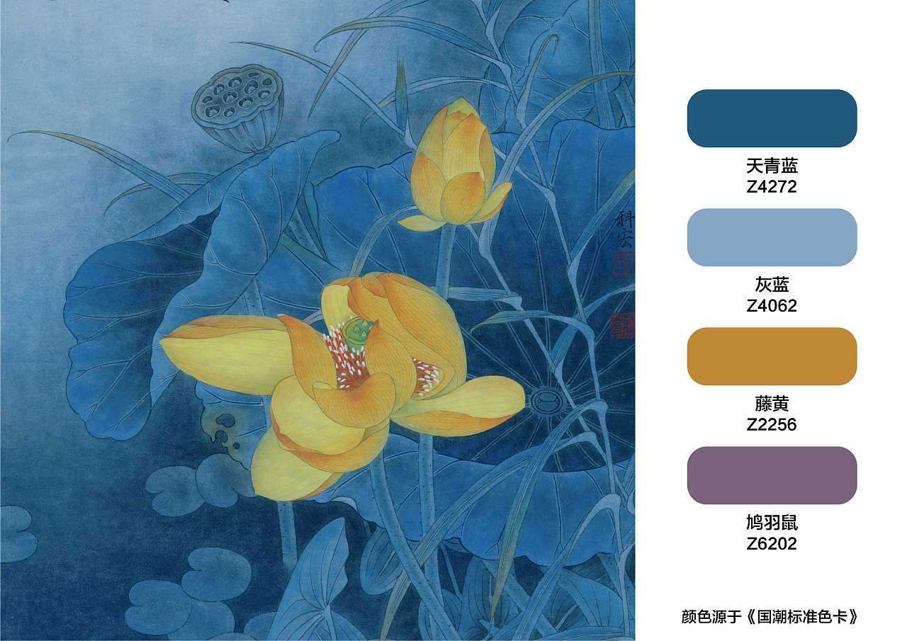 花鸟水墨画色彩搭配分享|平面|书籍/画册|色彩通 - 原创作品 - 站酷