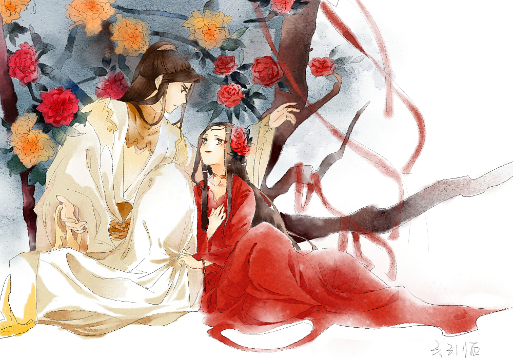 花间（图ZMTU0MTczMzEy） - 单幅漫画 - 站酷设计师胖kkk原创素材 - 站酷ZCOOL