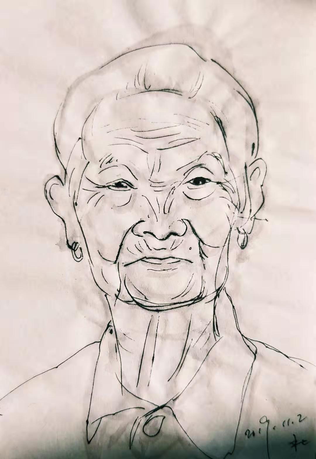 阿杜手绘速写肖像画