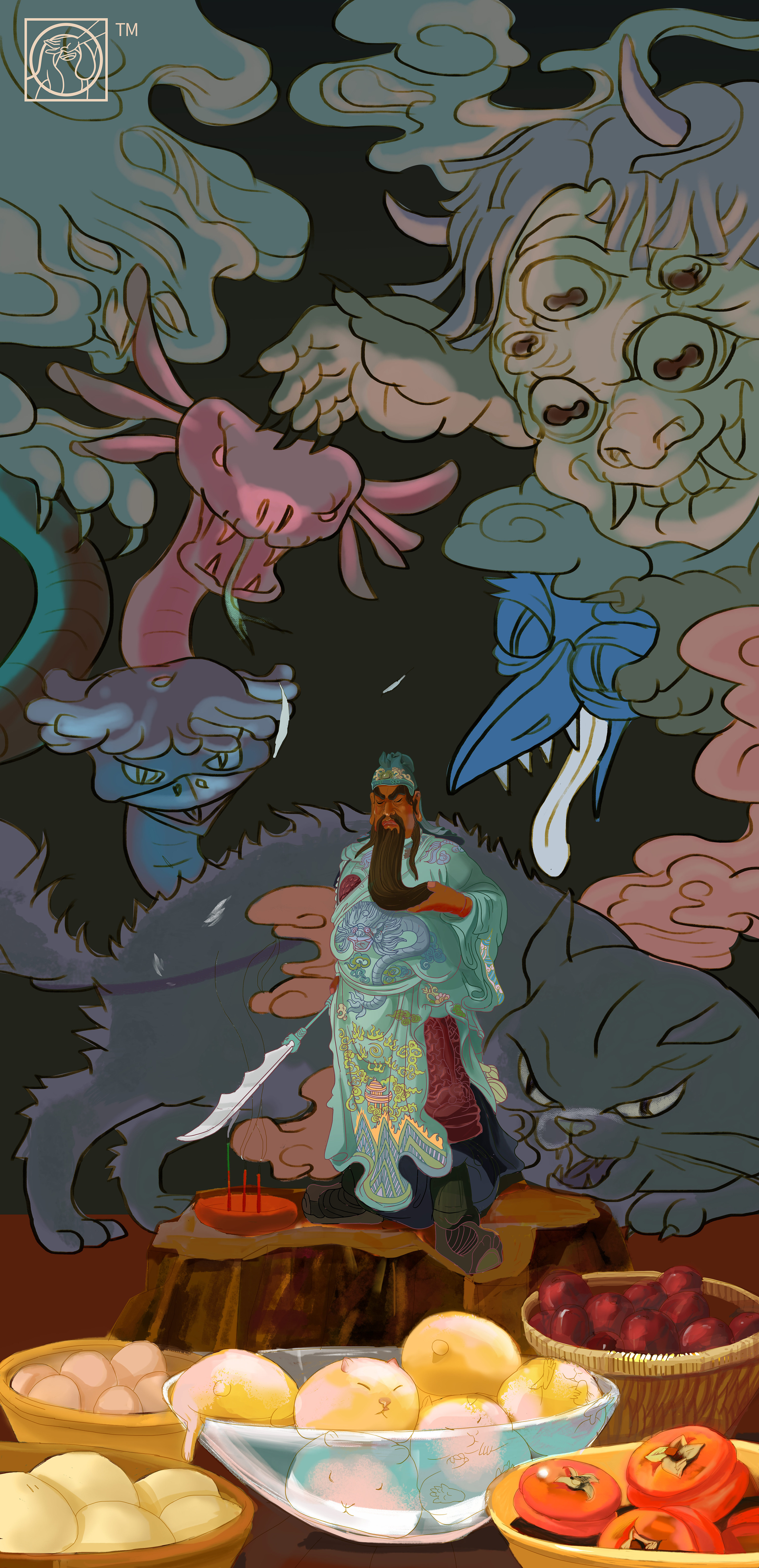 毒散(关公)|插画|新锐潮流插画|一山土 - 原创作品 - 站酷 (zcool)