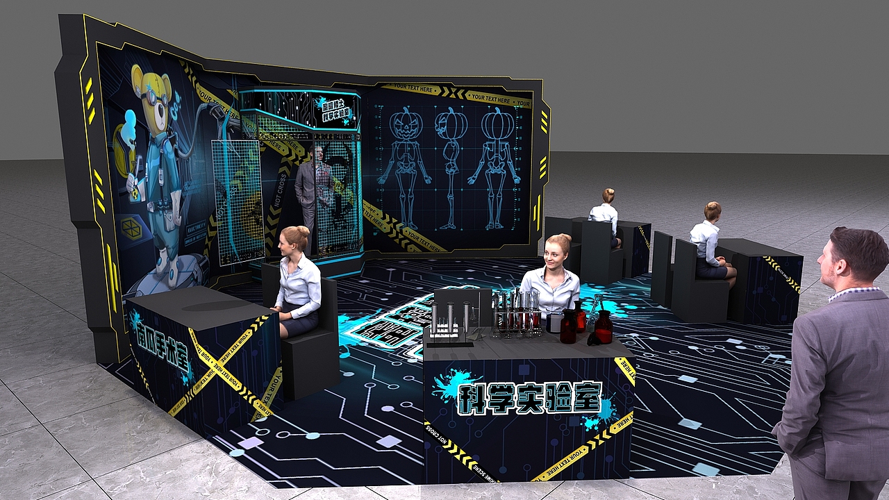 2019凯德万圣节蜜巢实验室——商场空间设计（图ZMjQ5OTM5Mjky） - 展陈设计 - 站酷设计师恁贵哥原创素材 - 站酷ZCOOL