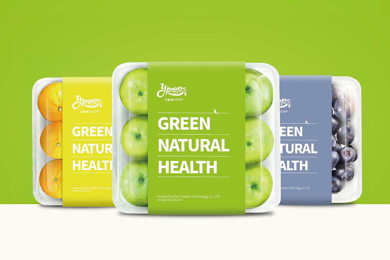 云婆婆鲜果连锁品牌设计（图ZMTQ3NTA4MDEy） - 品牌 - 站酷设计师7N云迹南寻原创素材 - 站酷ZCOOL