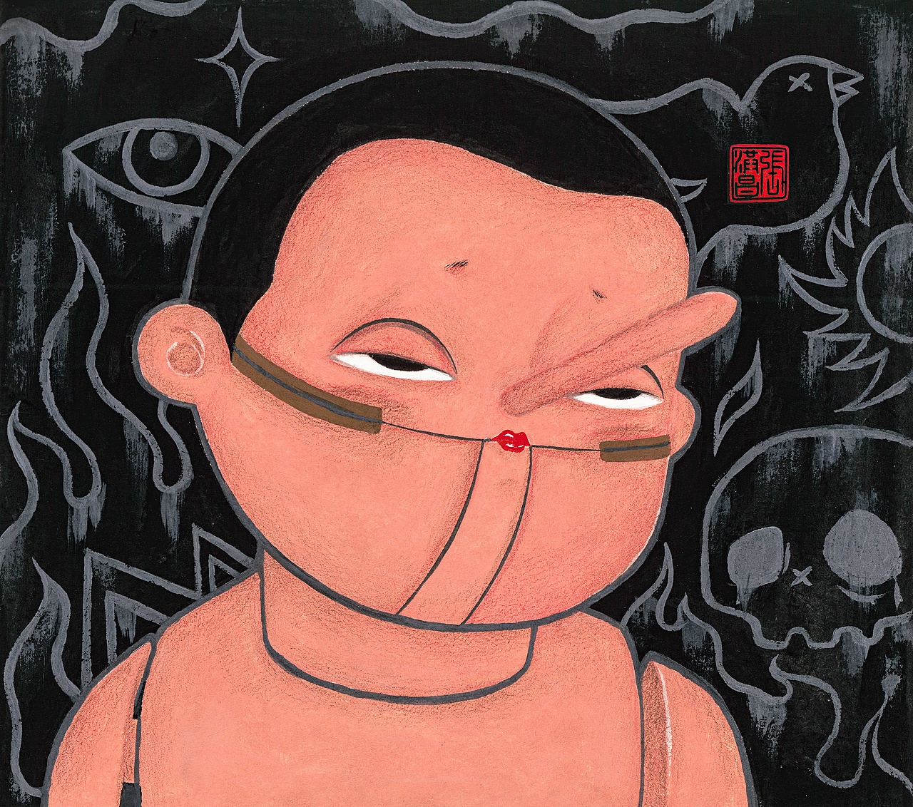 《吾》（图ZMjk1NTExNTIw） - 绘画 - 站酷设计师张张张zhc原创素材 - 站酷ZCOOL