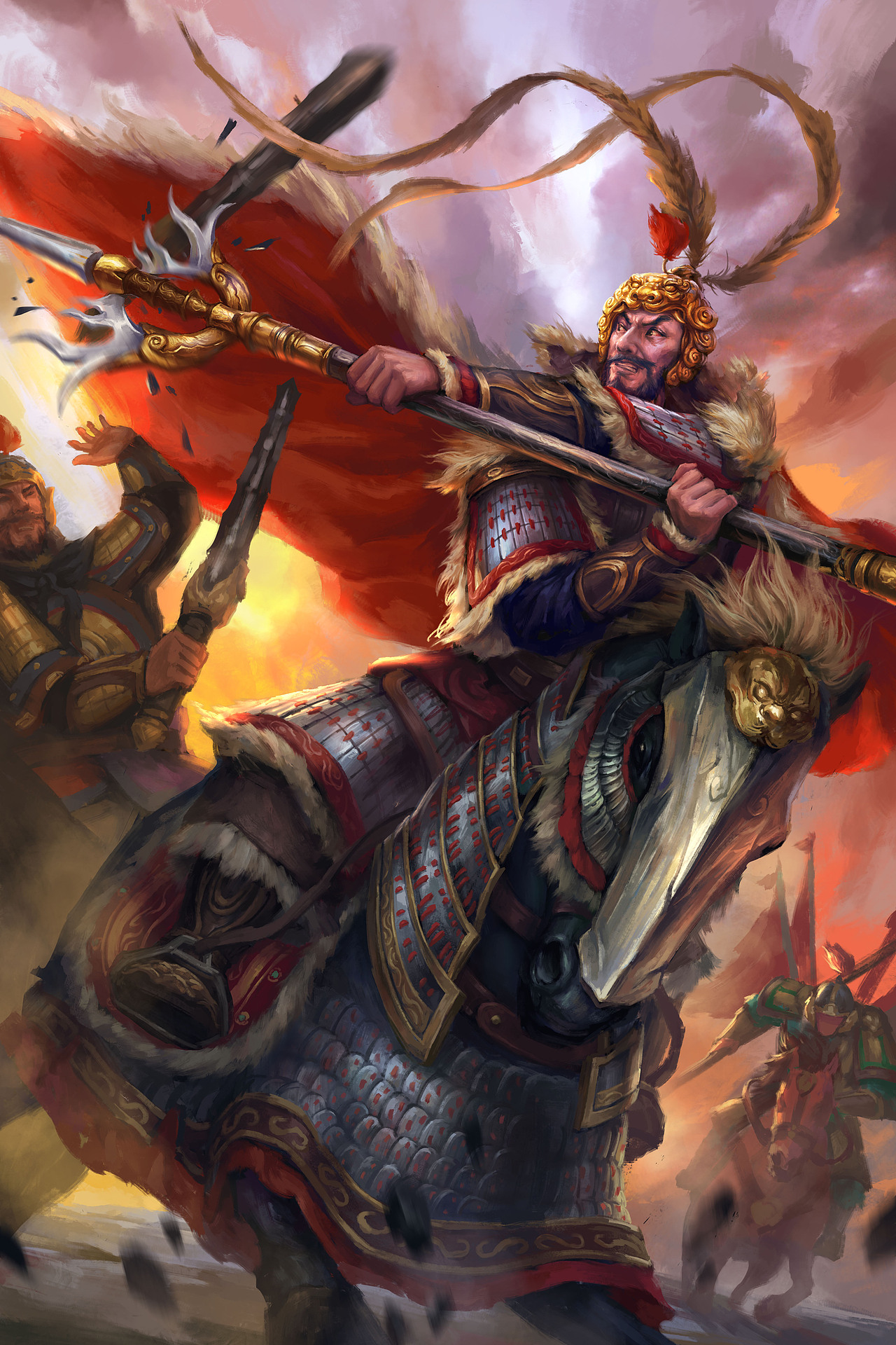 《满江红》系列卡牌插画(上)