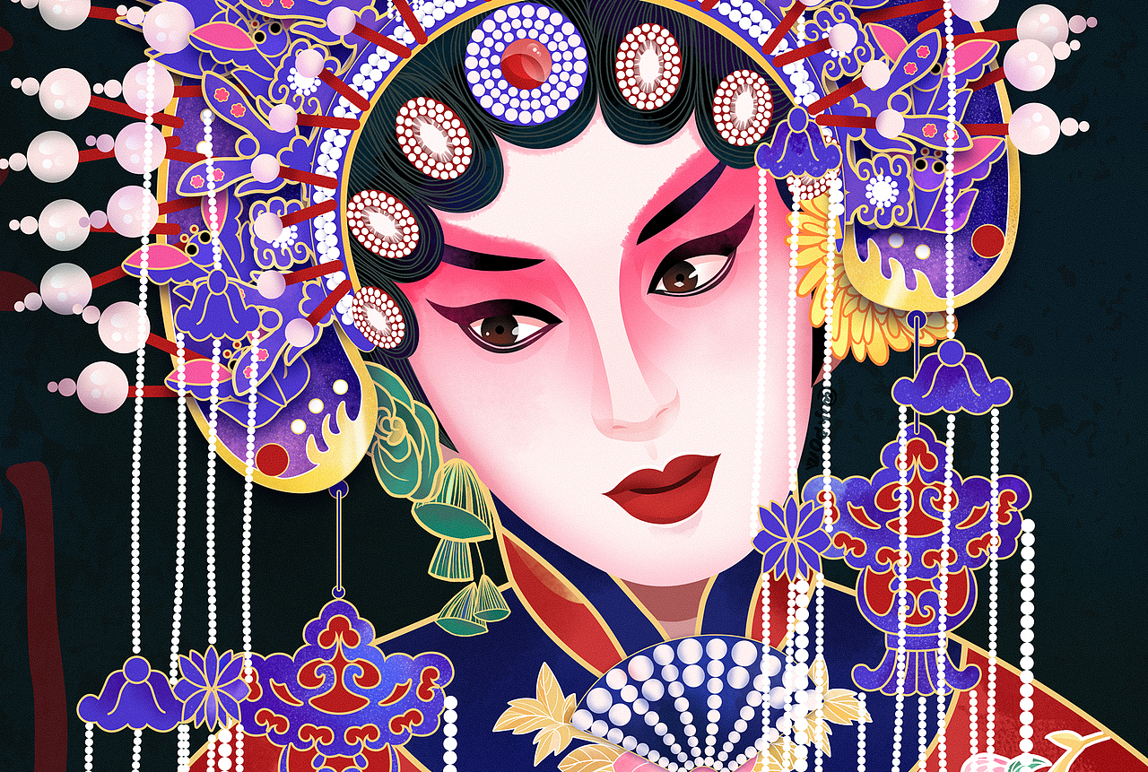 《霸王别姬》--贵妃醉酒（图ZMjAyMTA2MTY4） - 创作习作 - 站酷设计师POGUA原创素材 - 站酷ZCOOL