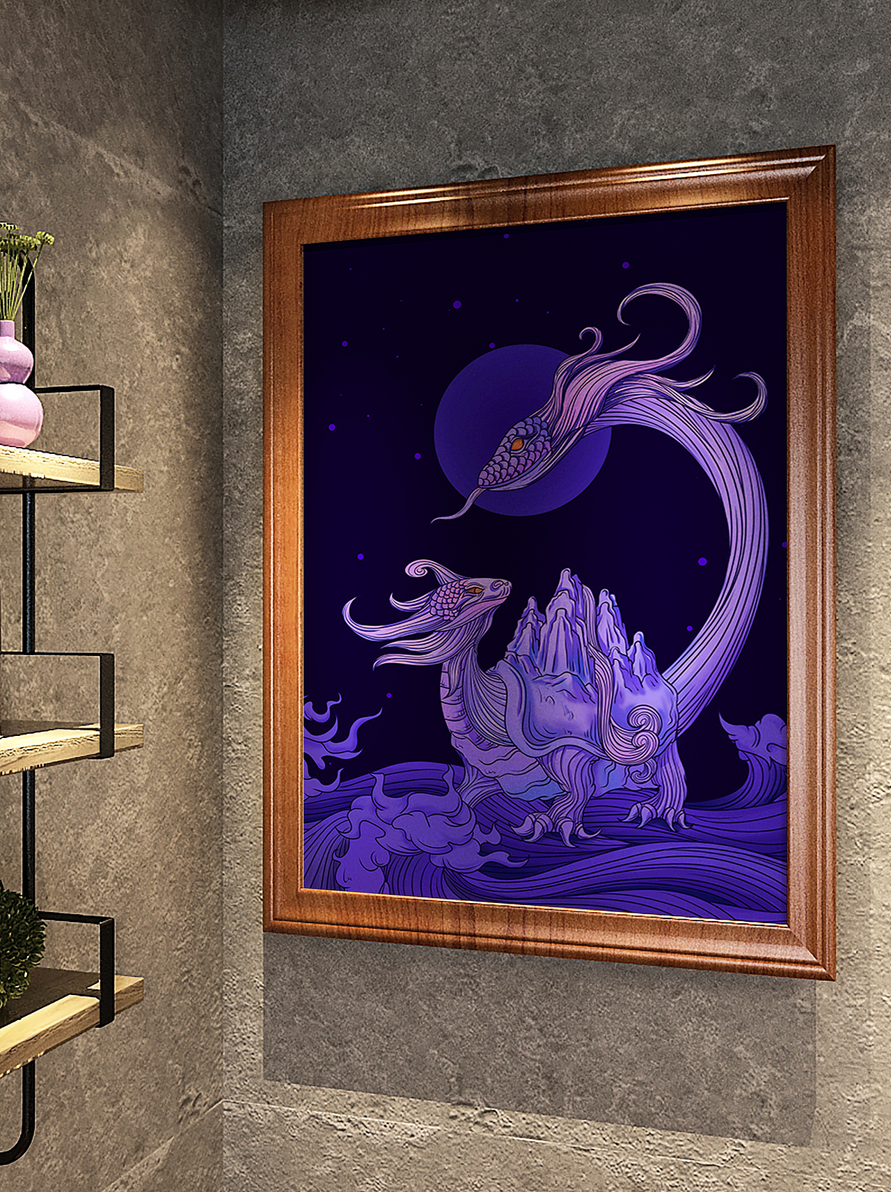 天之四灵（图ZMjU5MTgxMjQw） - 商业插画 - 站酷设计师如虎添翼包装插画原创素材 - 站酷ZCOOL