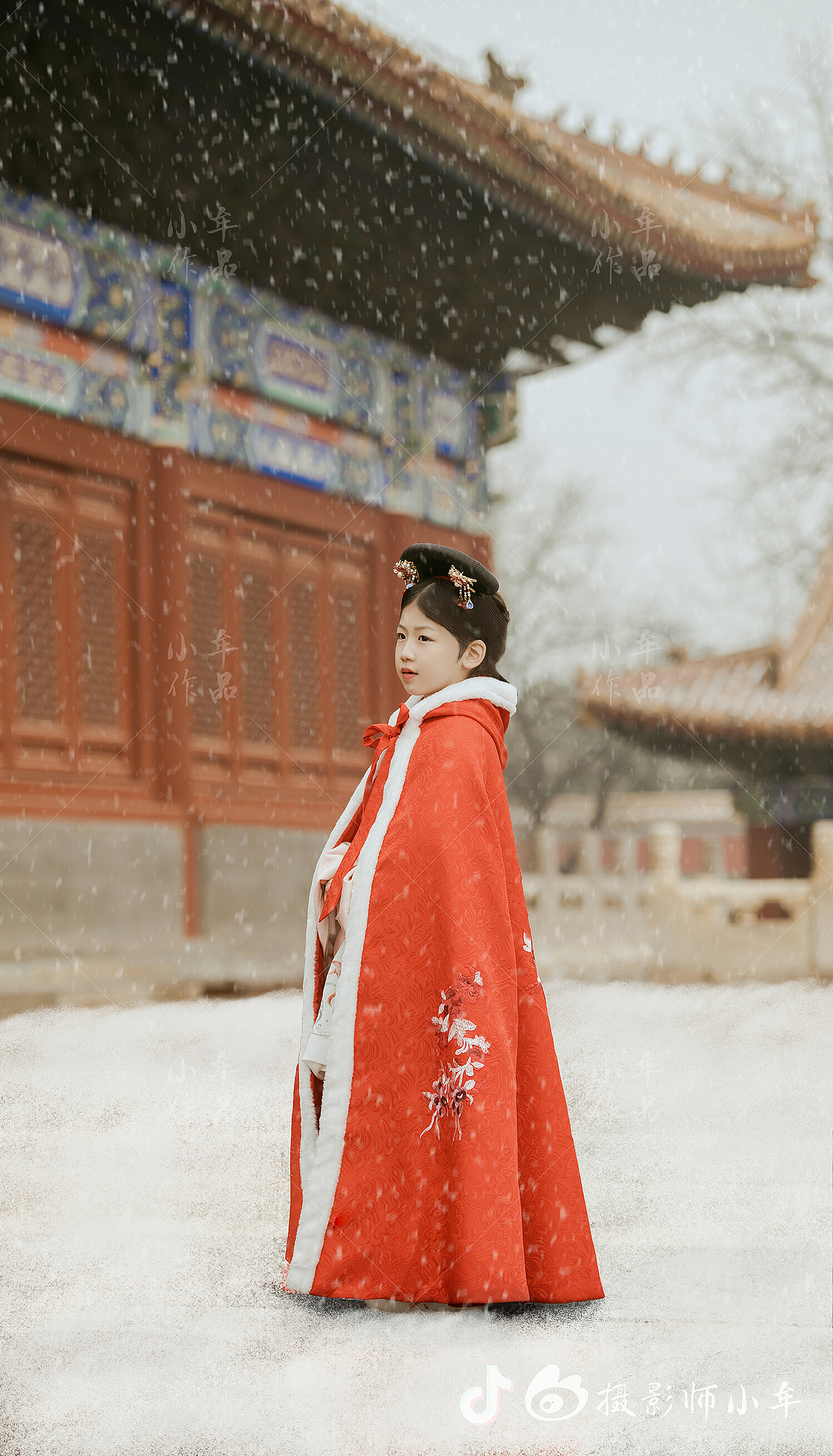 小牟古风外景|初雪