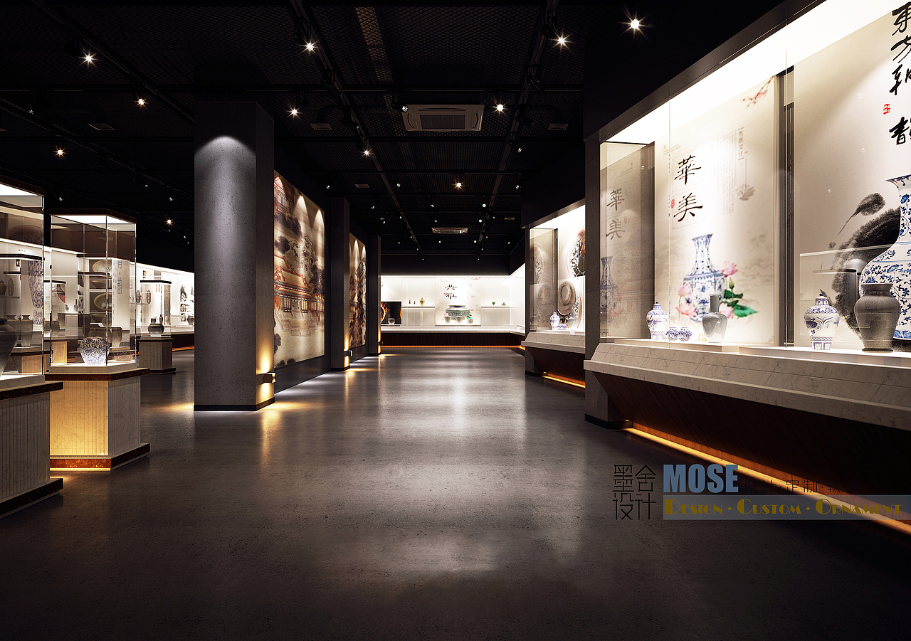 墨舍设计 | 艺展展厅设计（图ZMjMzMjk3Nzg0） - 展陈设计 - 站酷设计师墨舍空间设计原创素材 - 站酷ZCOOL