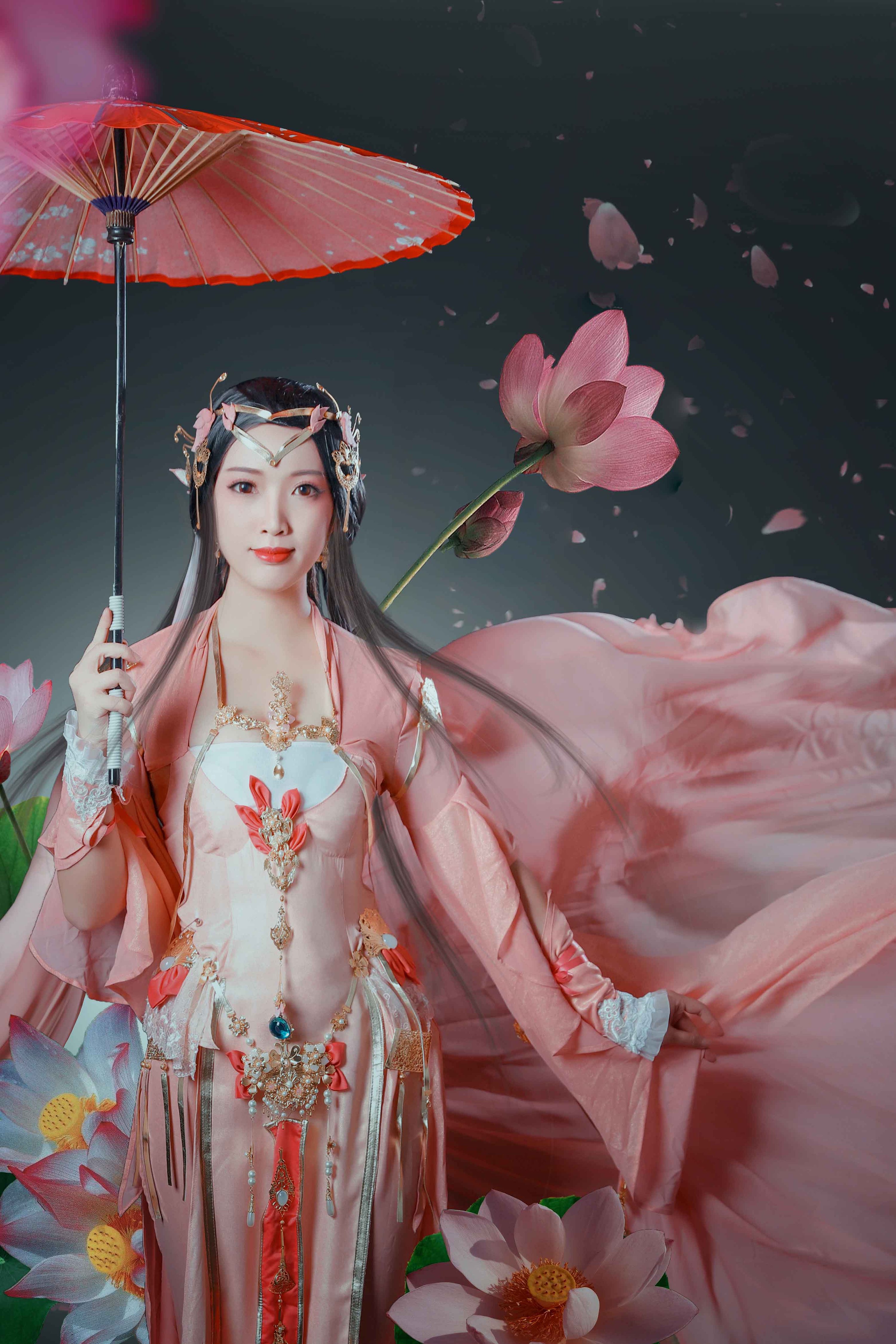 剑侠情缘网络版叁七秀成女摄影人像修图精修合成