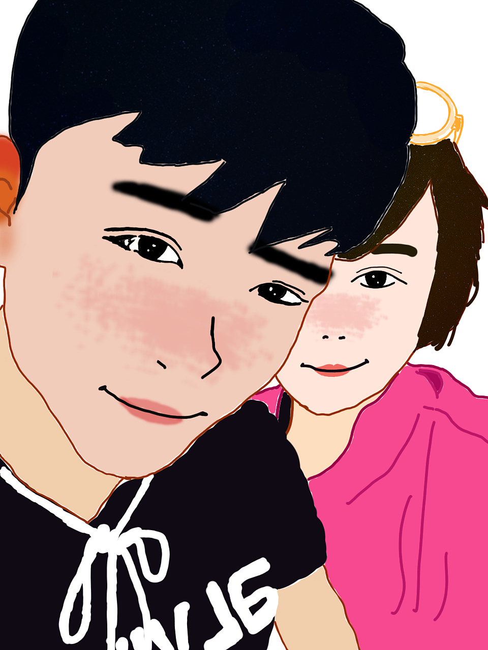 手绘-两口子（图ZNDQ1OTEwMDQ=） - 像素画 - 站酷设计师gaosiyao原创素材 - 站酷ZCOOL