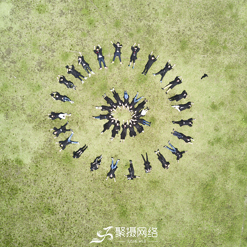 杭州创意航拍毕业照