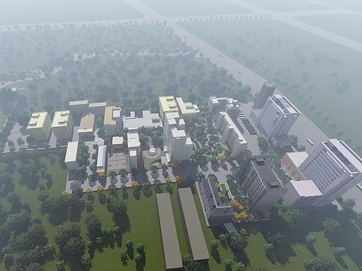 大学某校区鸟瞰图