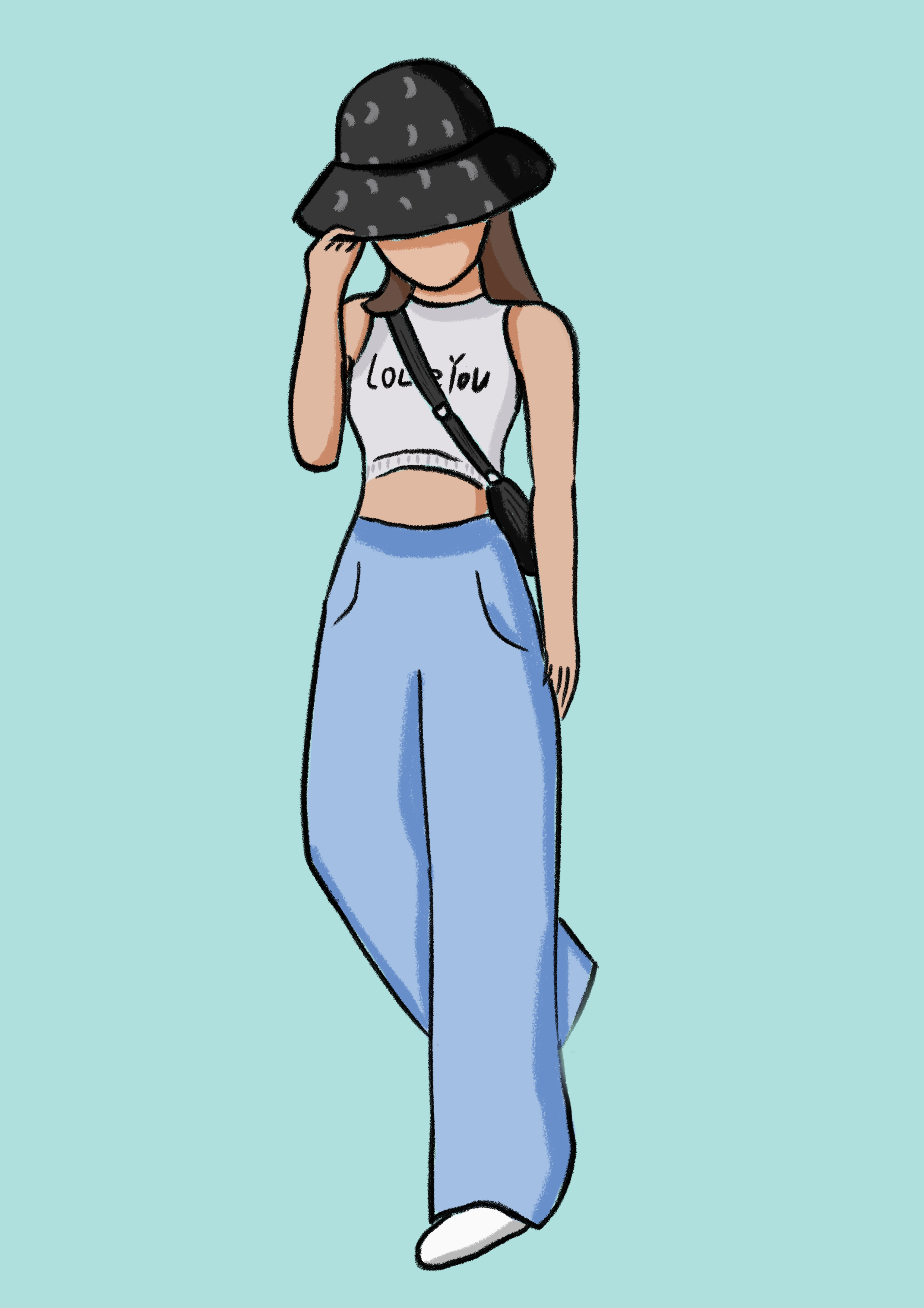 穿搭小插画|插画|商业插画|小晓sunny - 原创作品 - 站酷 (zcool)