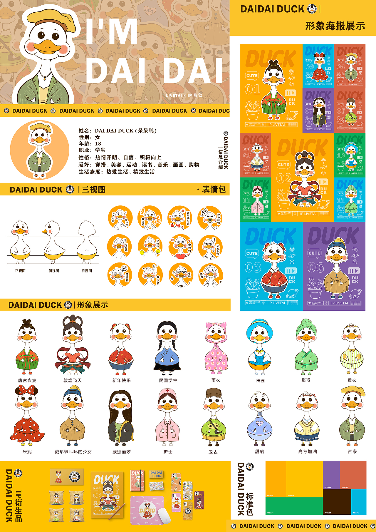呆呆鸭ip形象设计