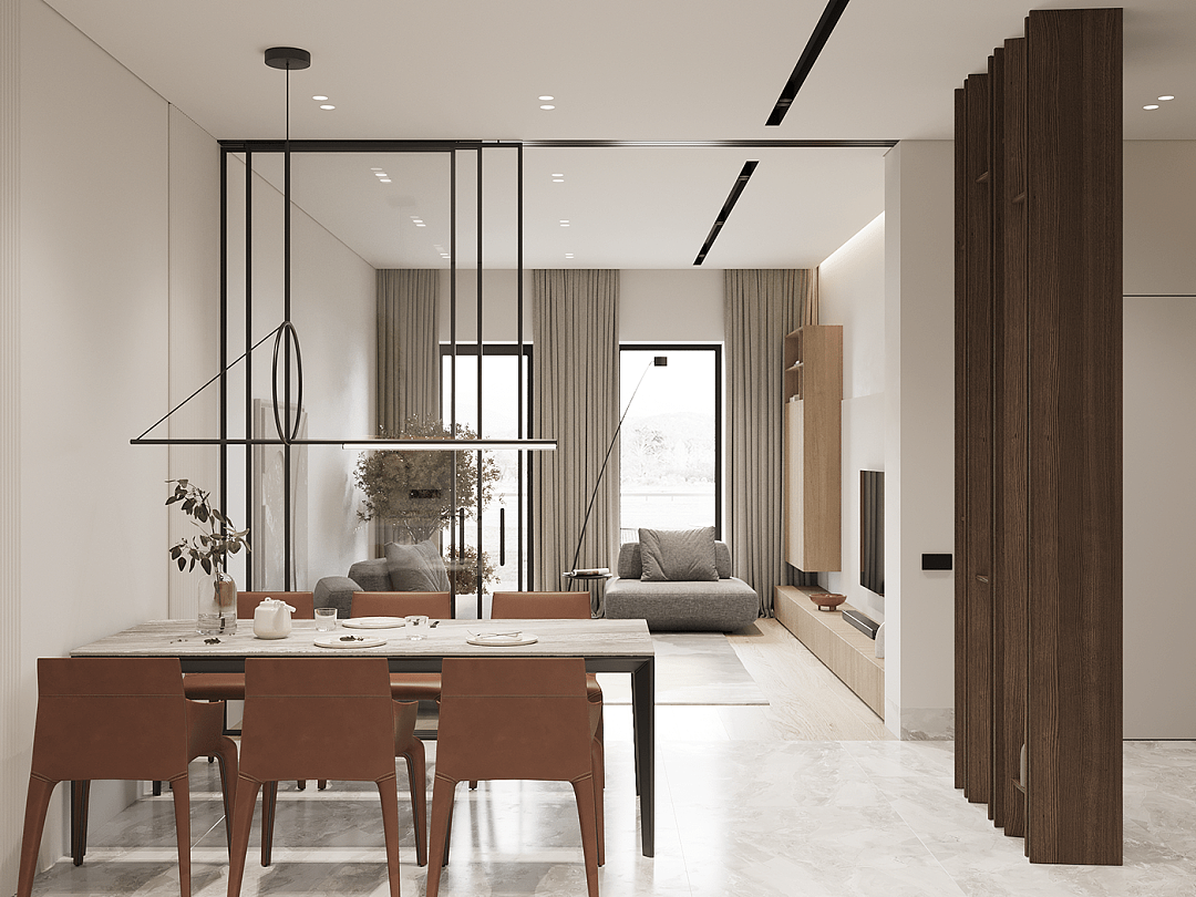 高级灰+橙色,就是这么美