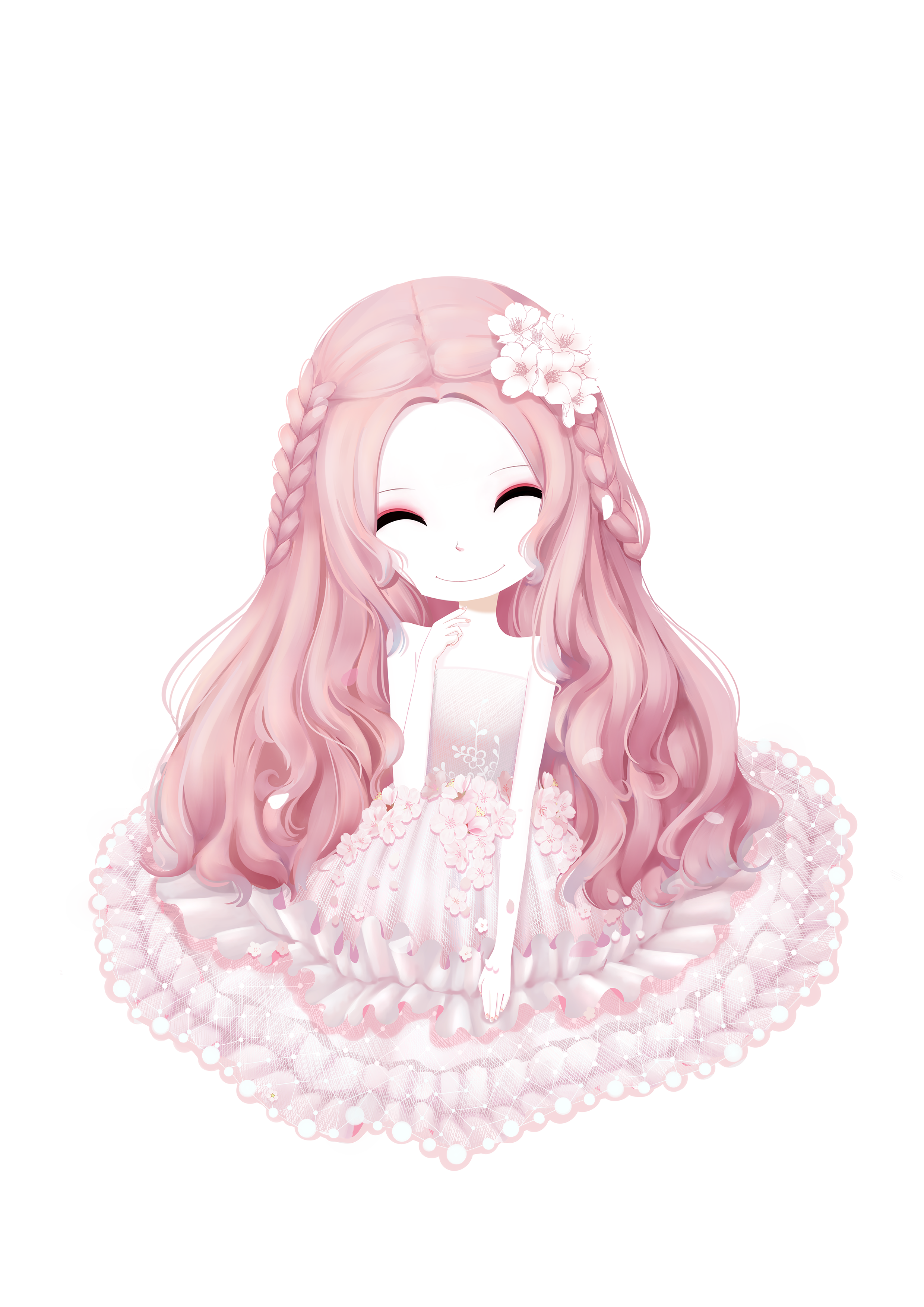 bjd 插画【花花姑娘·倒影】2019,请有所期待