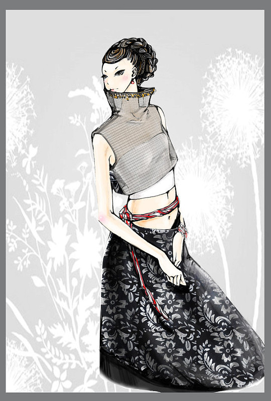 服装设计（图ZOTE0NTEwMA==） - 商业插画 - 站酷设计师子铭画室MG原创素材 - 站酷ZCOOL