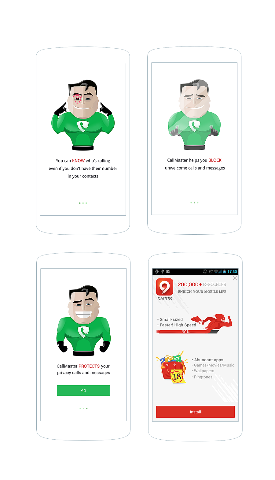 2015年作品集-UC九游&YY欢聚时代8.0安装界面（图ZOTI0MTM5NTI=） - APP界面 - 站酷设计师小罗_Philo原创素材 - 站酷ZCOOL