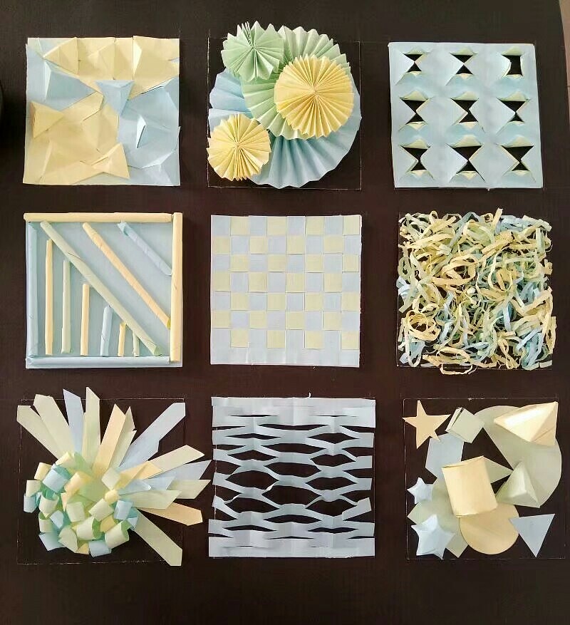 肌理,半立体构成