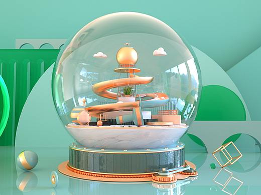 新年心愿球-OC渲染