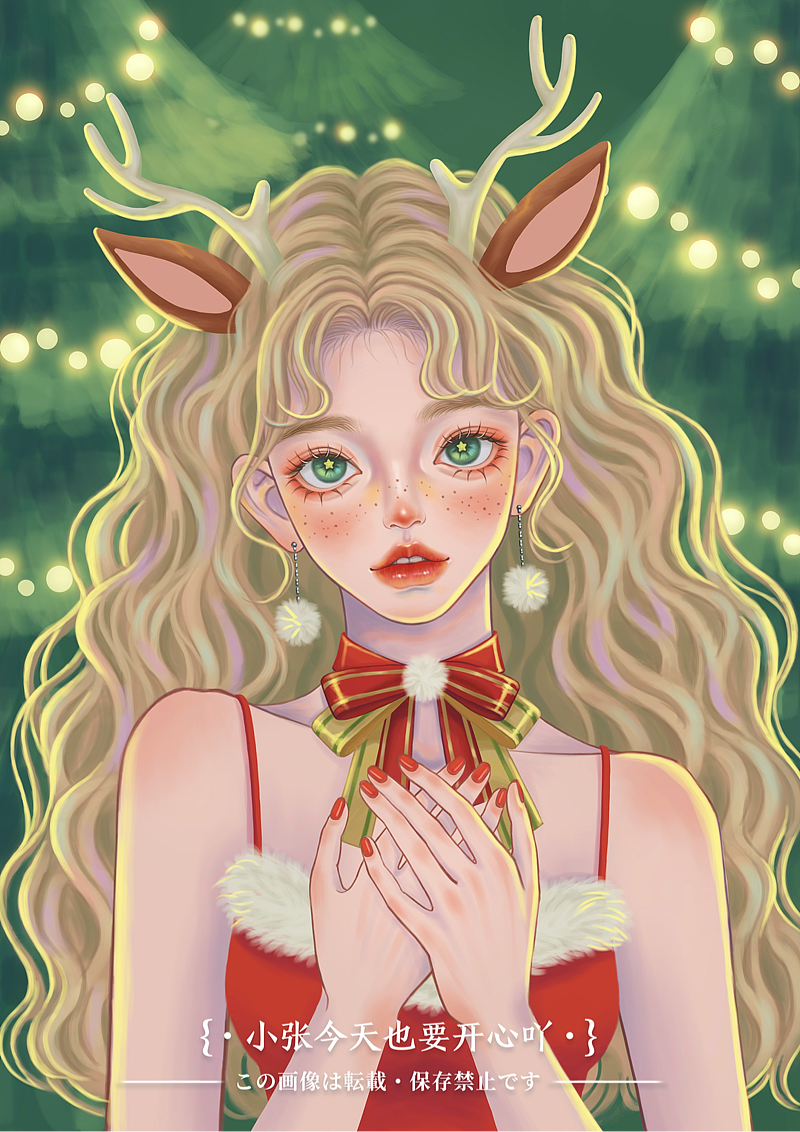 近期少女人像插画总结2（图ZMjgzMjQ3MjUy） - 商业插画 - 站酷设计师小张今天要开心吖原创素材 - 站酷ZCOOL
