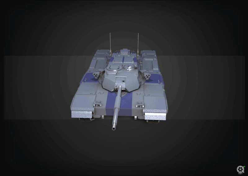 M-414中型坦克 105mm主炮 