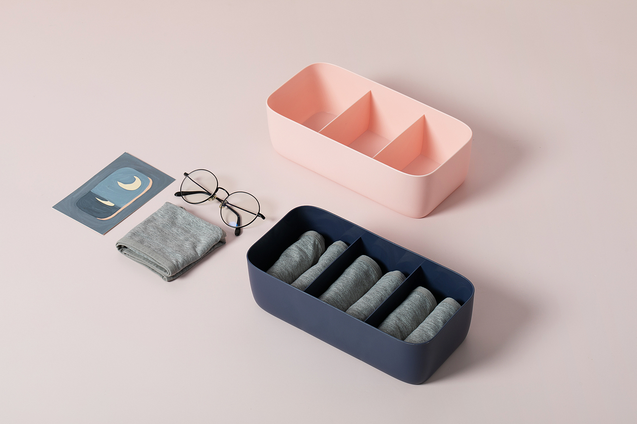 内衣袜子收纳盒拍摄