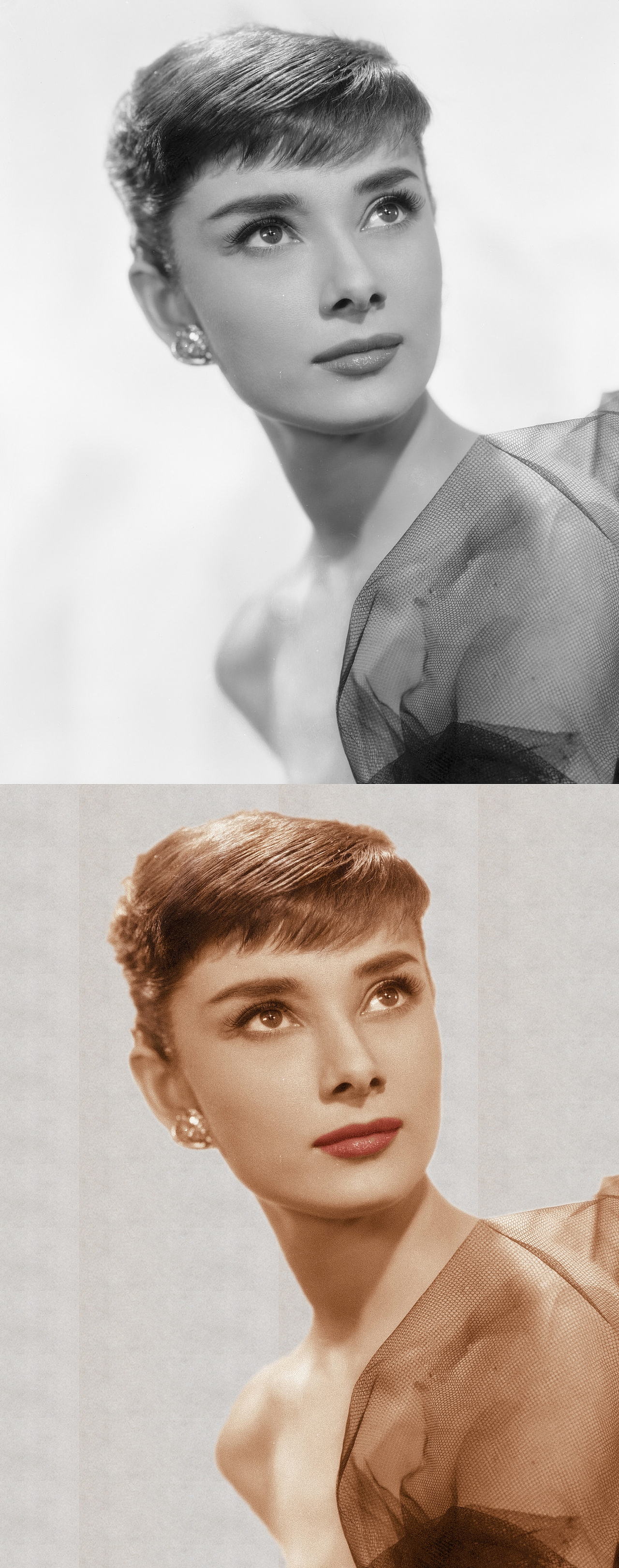 黑白照片上色练习