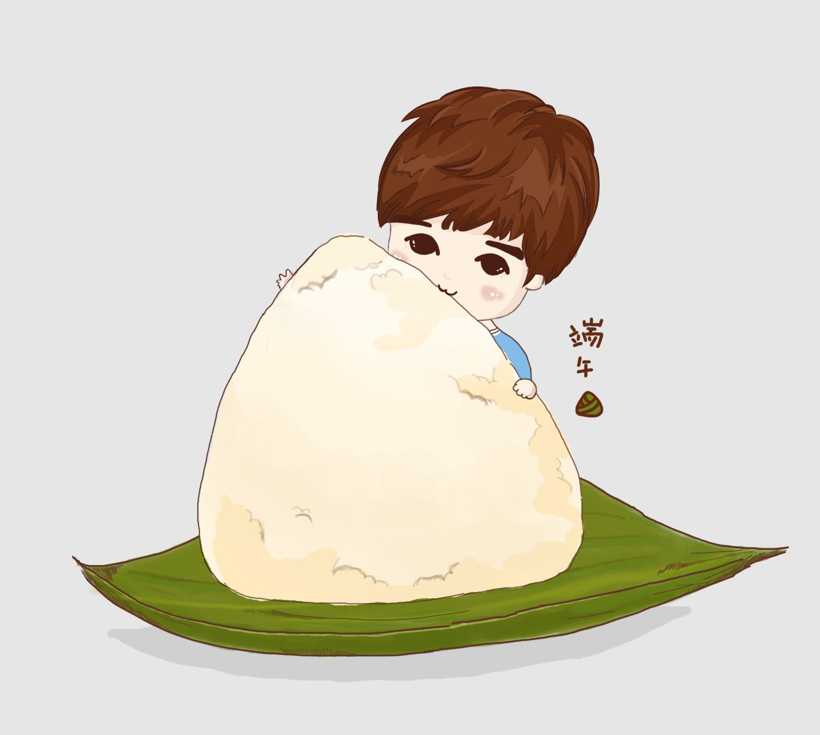 端午节粽子卡通手绘
