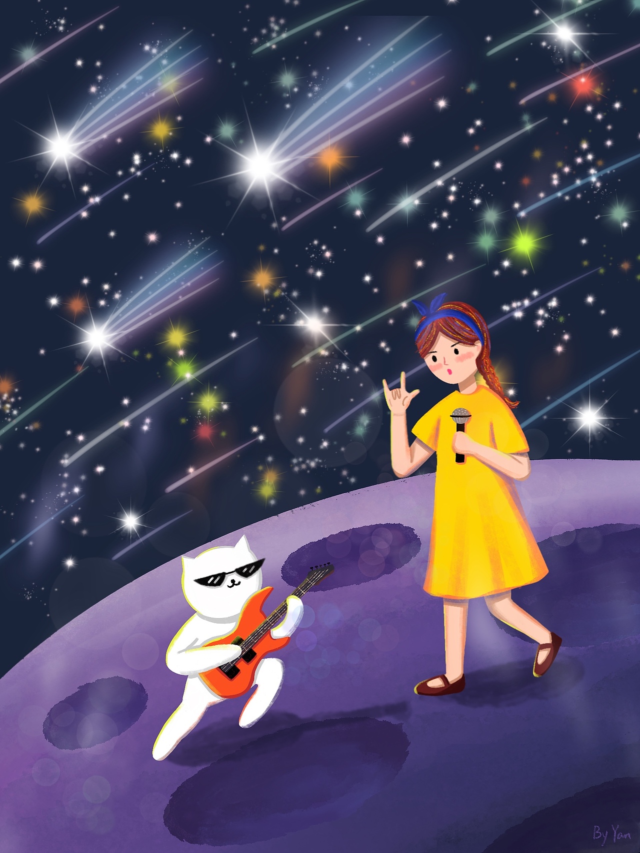 带猫猫上月球系列