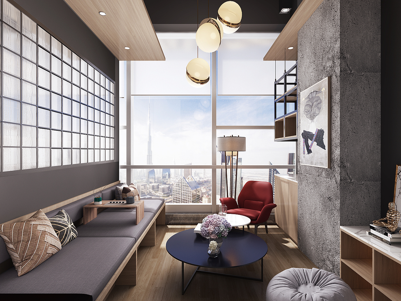 麻吉设计|现代——传媒工作室效果图_麻吉空间设计-站酷zcool