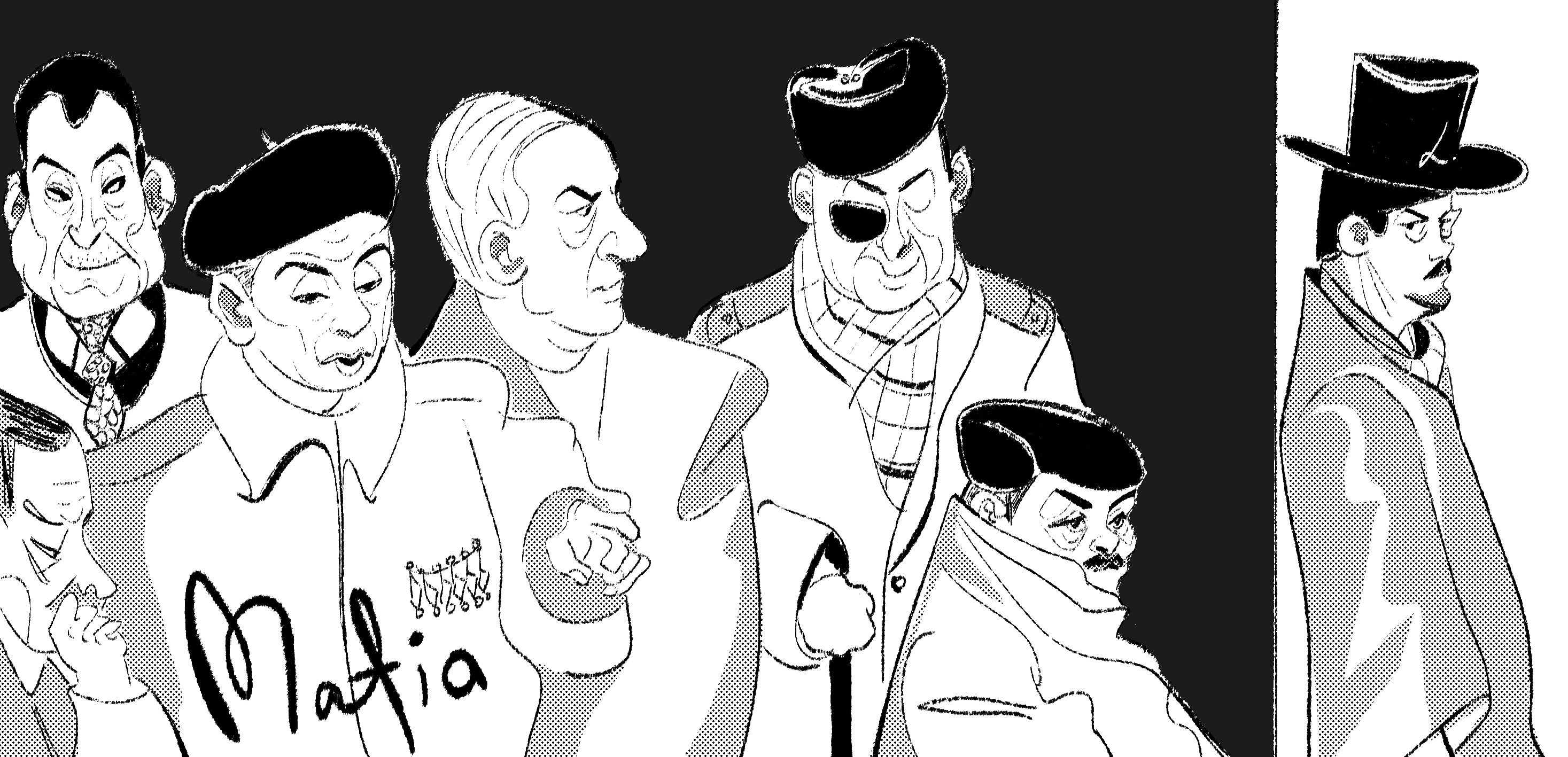 mafia 黑手党 插画