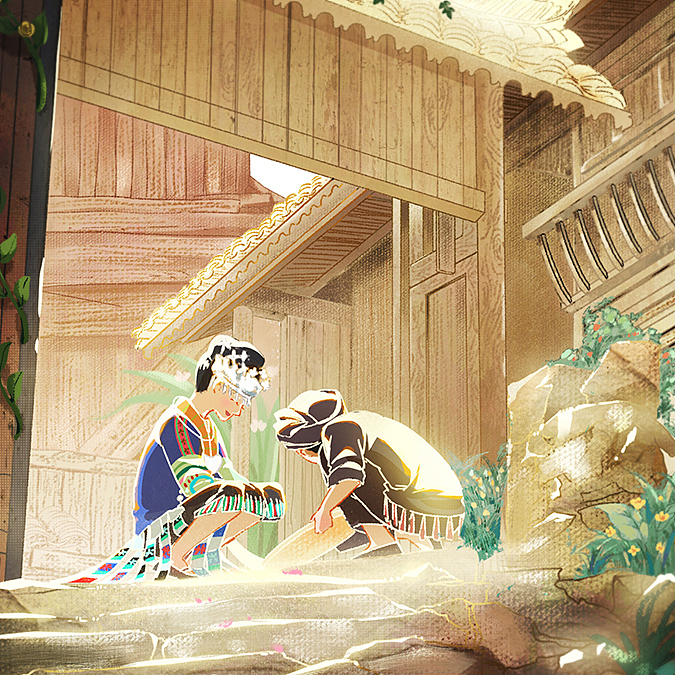 苗族×壯族青梅竹馬（圖ZMjY2MjA4ODg0） - 創(chuàng)作習(xí)作 - 站酷設(shè)計師一顆魚仔原創(chuàng)素材 - 站酷ZCOOL