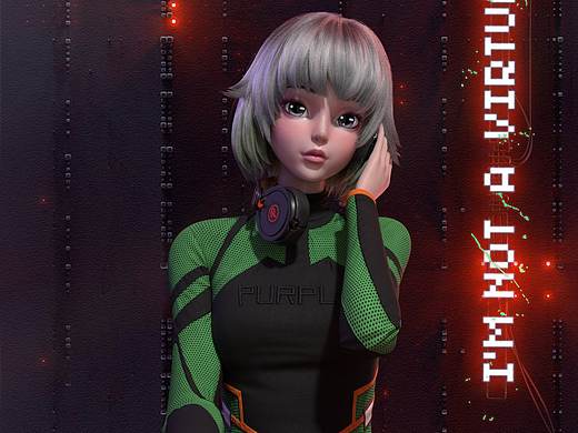 次世作品：国内首个虚拟DJ-Purple