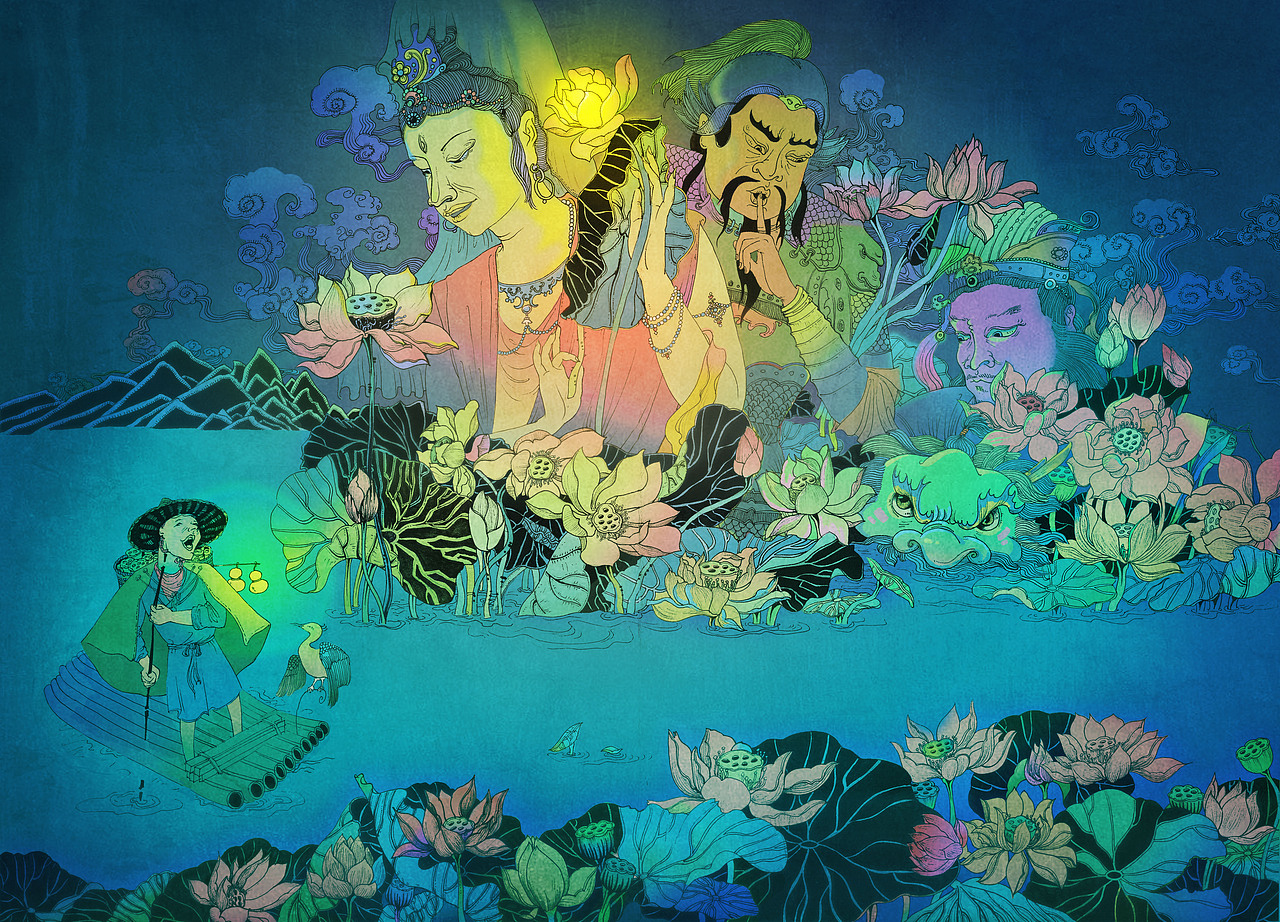 抬头见光（图ZMjQ0MzQ3MzQw） - 商业插画 - 站酷设计师千里不会起名字原创素材 - 站酷ZCOOL