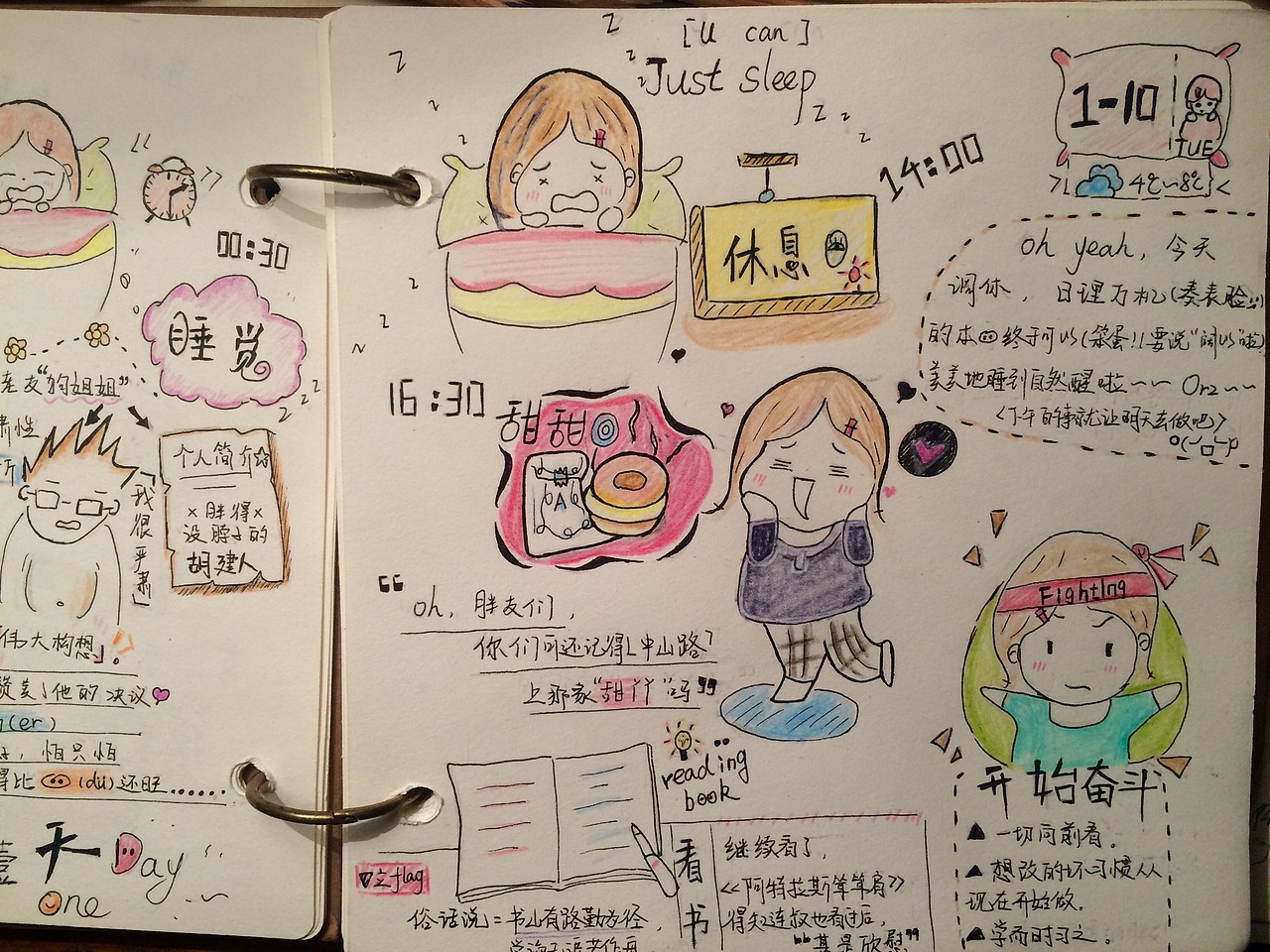 软视界 手账插画 儿童绘本 日常琐事记录 水彩彩铅手绘 给你看看我的手账本（图ZNzYxMTkzMjg=） - 创作习作 - 站酷设计师软视界原创素材 - 站酷ZCOOL