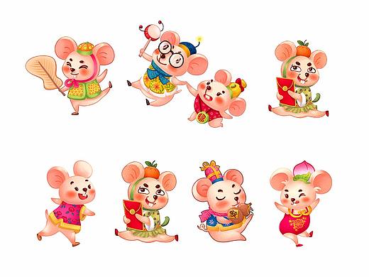 “鼠于你的中国年”鼠年卡通形象设计比赛特邀插画作品