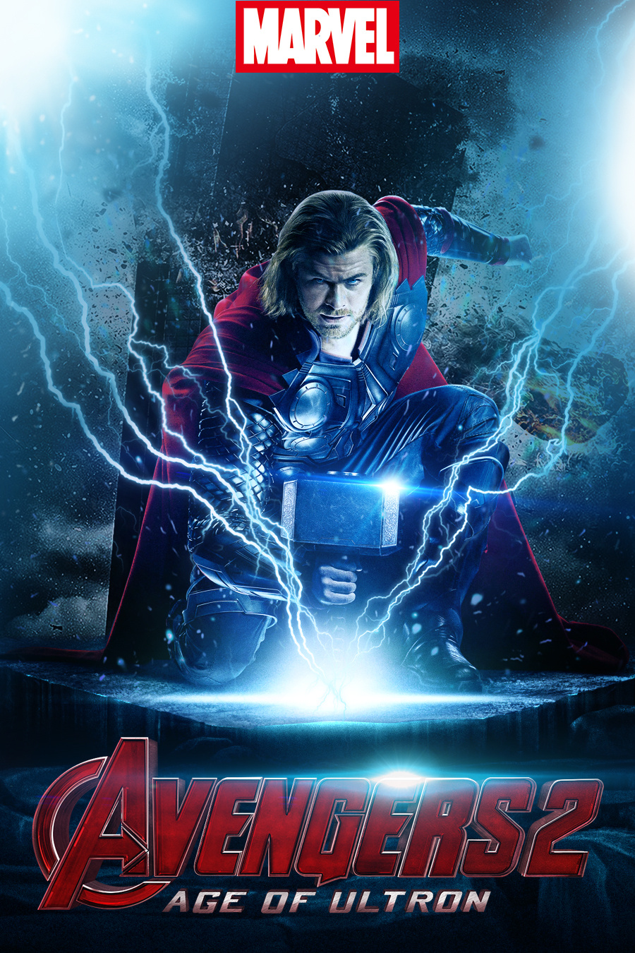 复仇者联盟 雷神 锤子个 人物场景合成练习