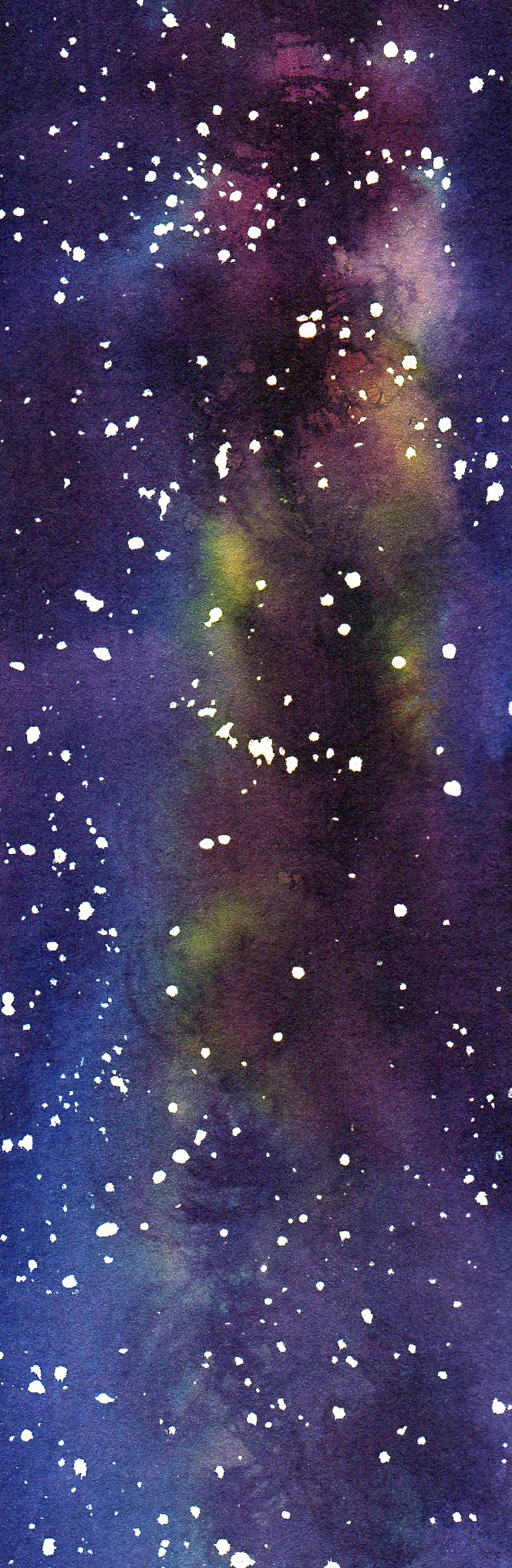 2017上半年年度总结1:水彩星空夜与海浪