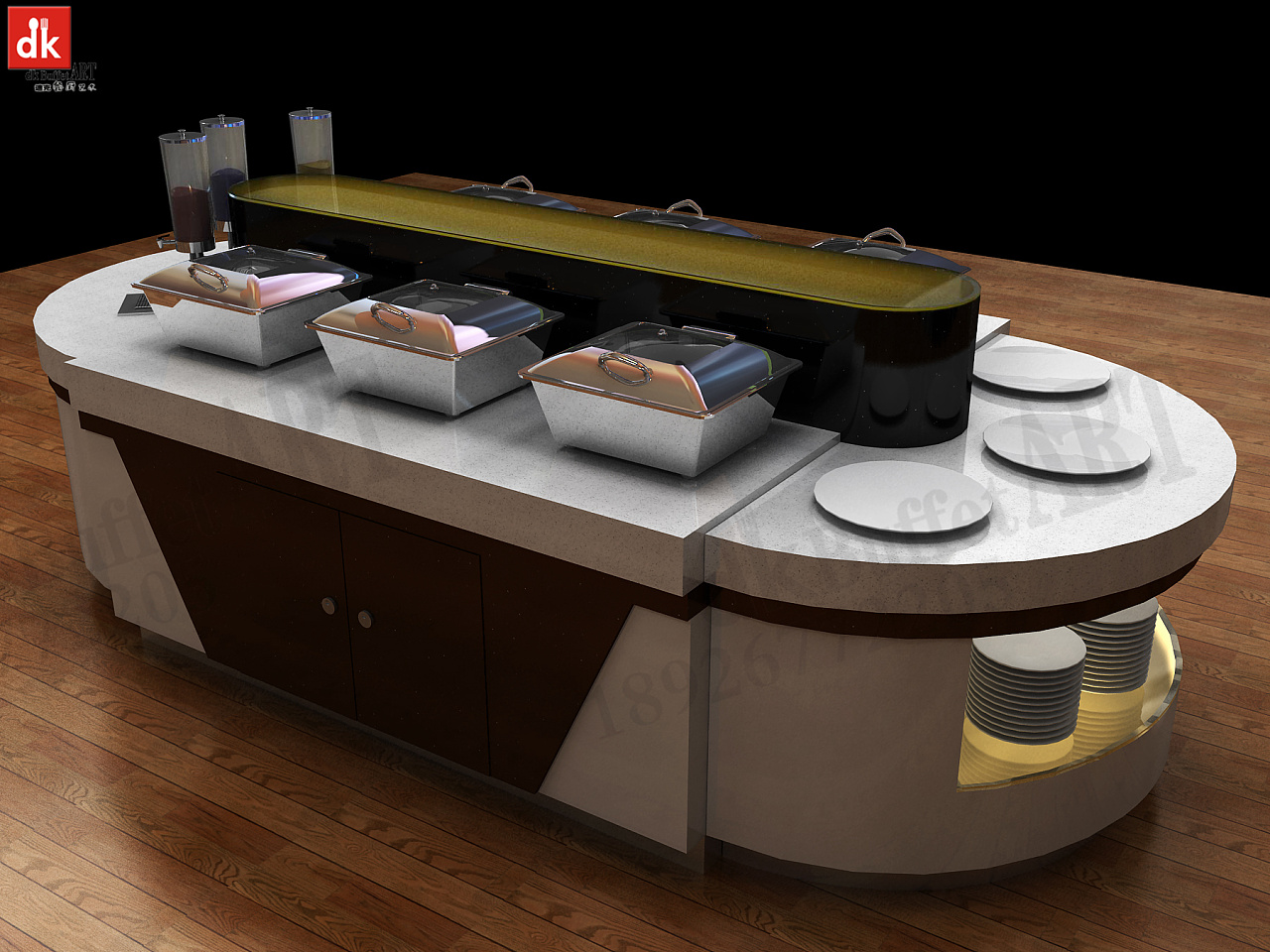 迪克欧式布菲台设计 自助餐桌子多功能 自助餐桌|工业/产品|家具|迪克