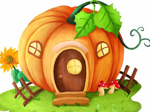 南瓜屋（个人主页-ZNDc1NjgxOTY=） - 儿童插画 - 站酷设计师是蓝小仙啊原创素材 - 站酷ZCOOL