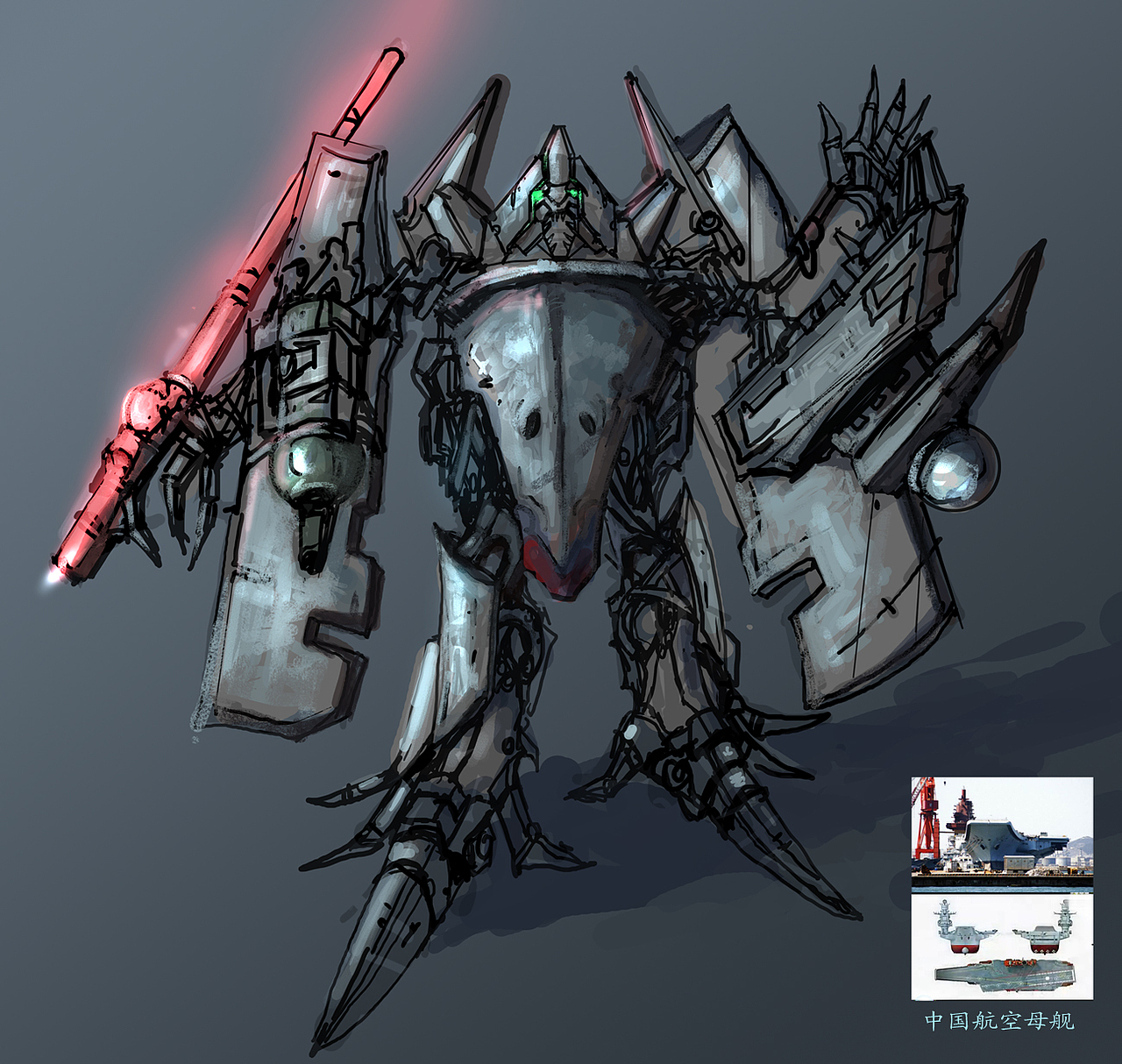 已参与 :金刚来袭——2011原创变形金刚大赛ii赤峰|插画师天堂飞机