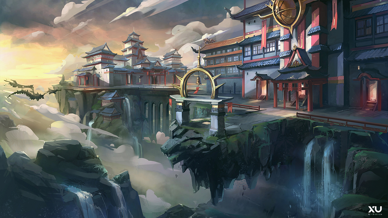 中式建筑练习（图ZOTAxMzcwMjA=） - 创作习作 - 站酷设计师xu旭原创素材 - 站酷ZCOOL