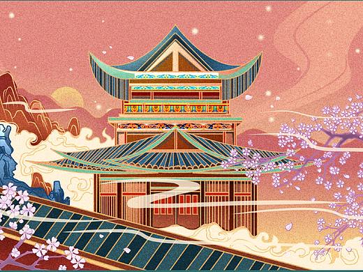 插画设计-新中国风插画绘制详细教程（附带视频讲解笔刷与课件）