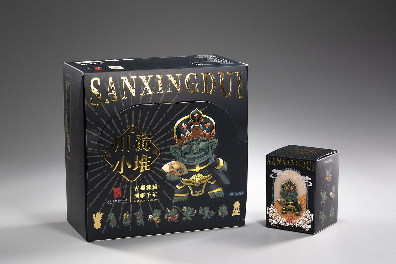 三星堆-川蜀小堆盲盒设计（图ZMjkxODMxMjAw） - 玩具 - 站酷设计师羽颗原创素材 - 站酷ZCOOL